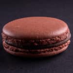 Macaron goûter 7,5cm Chocolat noir Nuances Gourmandes