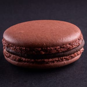 Macaron goûter 7,5cm Chocolat noir Nuances Gourmandes