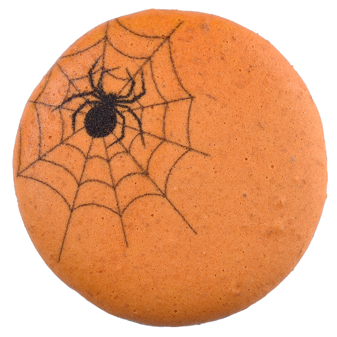 Toile d'araignée - Macaron mandarine